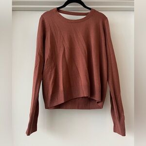 LYR by Splendid | Open Back Sweater | Rust | L